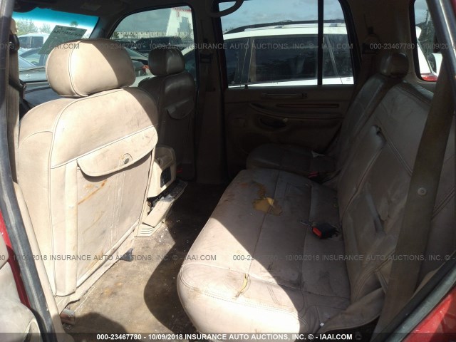 5LMEU27AXYLJ39799 - 2000 LINCOLN NAVIGATOR Rot Foto 8
