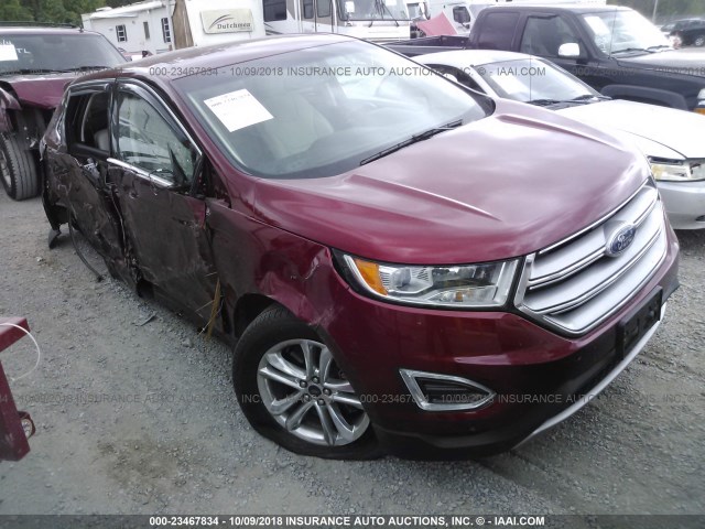 2FMPK3K83GBB49102 - 2016 FORD EDGE TITANIUM BURGUNDY photo 1