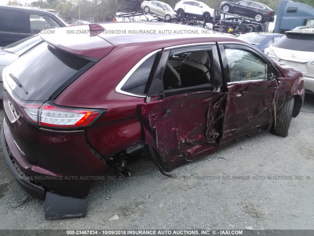 2FMPK3K83GBB49102 - 2016 FORD EDGE TITANIUM BURGUNDY photo 6