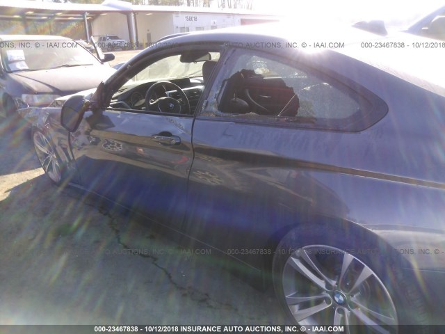 WBA3N7C59EK220762 - 2014 BMW 428 I GRAY photo 6