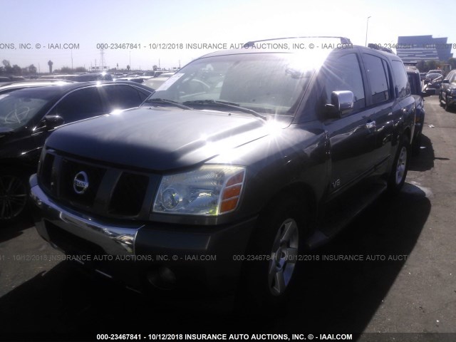 5N1AA08A65N737613 - 2005 NISSAN ARMADA SE/LE GRAY photo 2