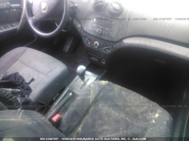 KL1TD56667B088729 - 2007 CHEVROLET AVEO LS RED photo 5