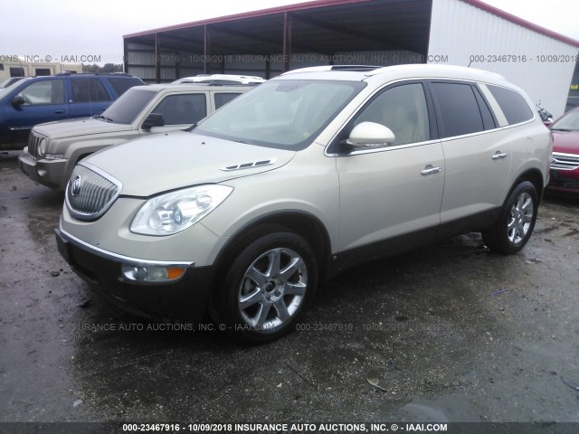 5GAEV23D39J213678 - 2009 BUICK ENCLAVE CXL GOLD photo 2