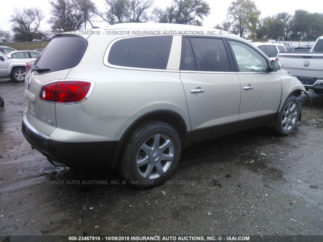 5GAEV23D39J213678 - 2009 BUICK ENCLAVE CXL GOLD photo 4