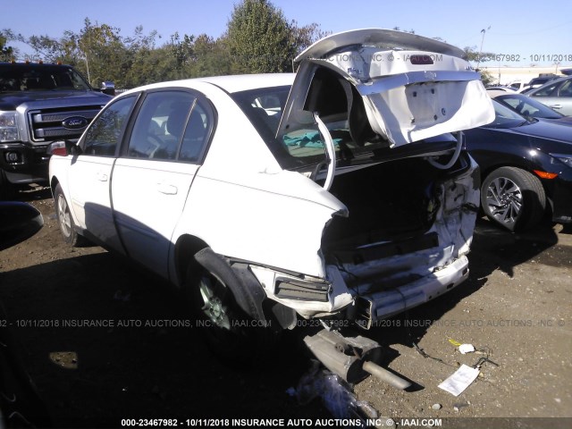 1G1ZT54805F160873 - 2005 CHEVROLET MALIBU LS თეთრი ფოტო 3