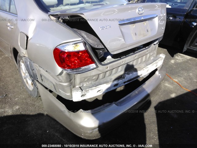 4T1BF30K85U083182 - 2005 TOYOTA CAMRY LE/XLE/SE GOLD photo 6