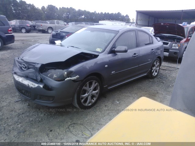 JM1BK323181829502 - 2008 MAZDA 3 S GRAY photo 2