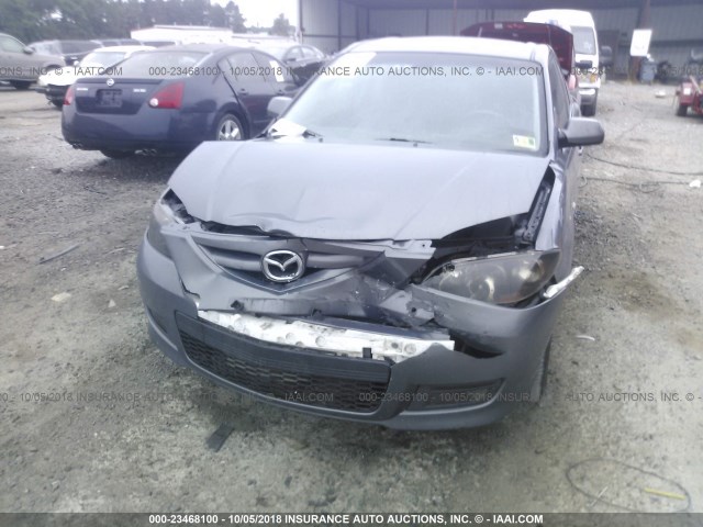 JM1BK323181829502 - 2008 MAZDA 3 S GRAY photo 6