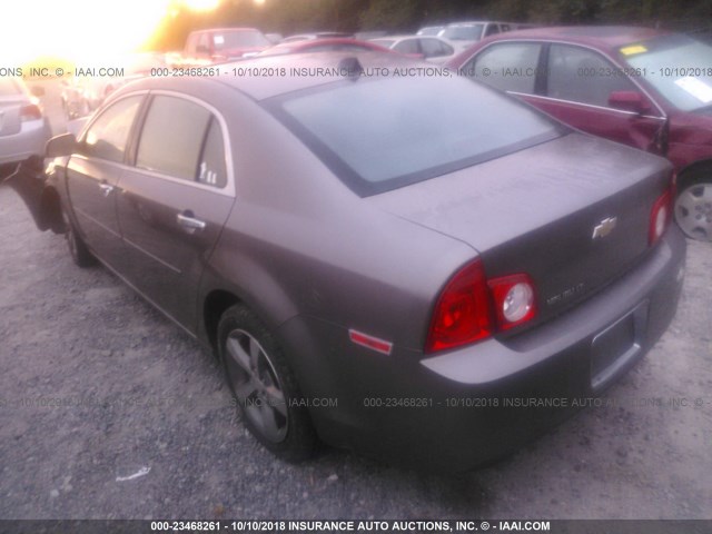 1G1ZC5E08CF331908 - 2012 CHEVROLET MALIBU 1LT BROWN photo 3