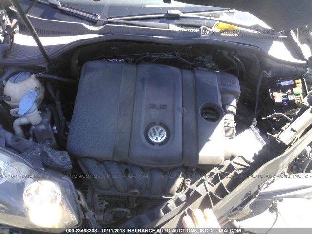 3VWTX7AJ6AM623532 - 2010 VOLKSWAGEN JETTA SE GRAY photo 10