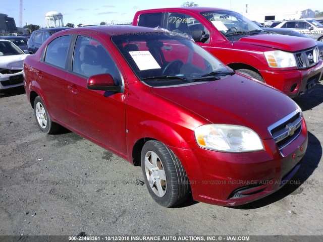 KL1TD56E79B350770 - 2009 CHEVROLET AVEO LS/LT Қызыл фото 1