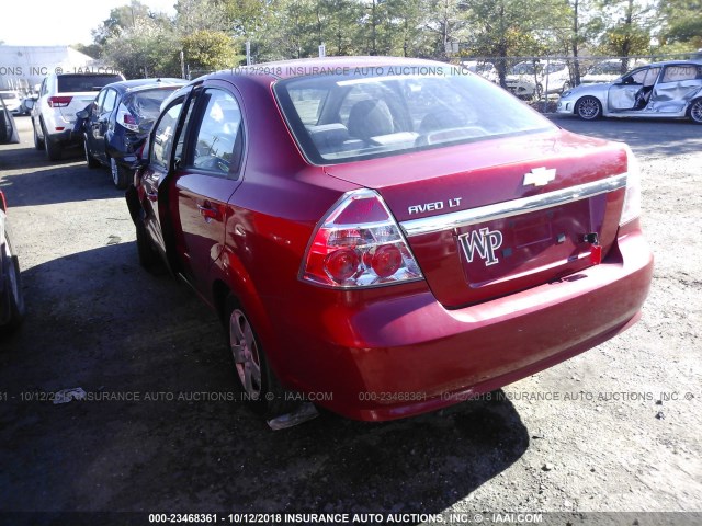 KL1TD56E79B350770 - 2009 CHEVROLET AVEO LS/LT Қызыл фото 3