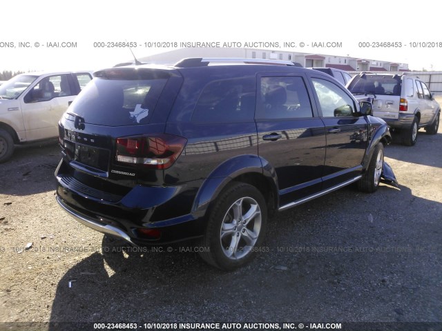 3C4PDCGB8HT554705 - 2017 DODGE JOURNEY CROSSROAD BLUE photo 4