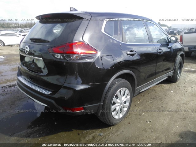 KNMAT2MT5HP614752 - 2017 NISSAN ROGUE S/SV BLACK photo 4