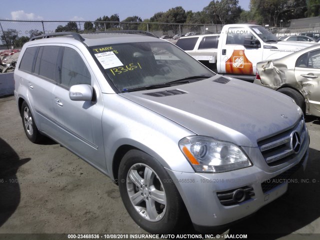 4JGBF71EX7A133651 - 2007 MERCEDES-BENZ GL 450 4MATIC SILVER photo 1