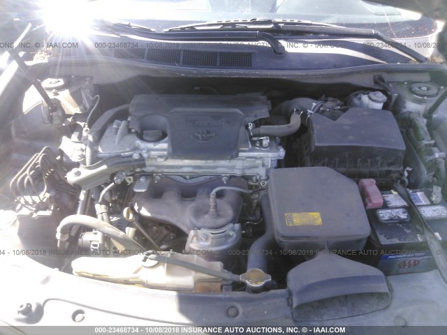 4T1BF1FK6CU169583 - 2012 TOYOTA CAMRY SE/LE/XLE ნაცრისფერი ფოტო 10