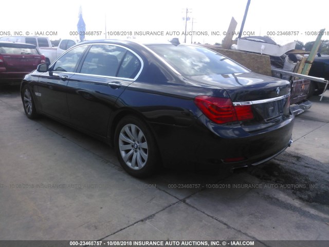 WBAKB83539CY60797 - 2009 BMW 750 LI BLACK photo 3