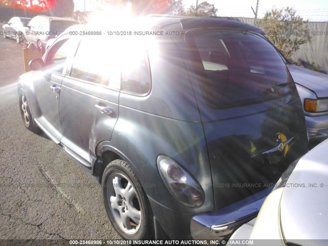 3C4FY48B52T255281 - 2002 CHRYSLER PT CRUISER CLASSIC 蓝色 照片 3