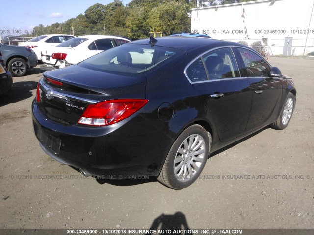 2G4GS5EV8D9163870 - 2013 BUICK REGAL PREMIUM BLACK photo 4