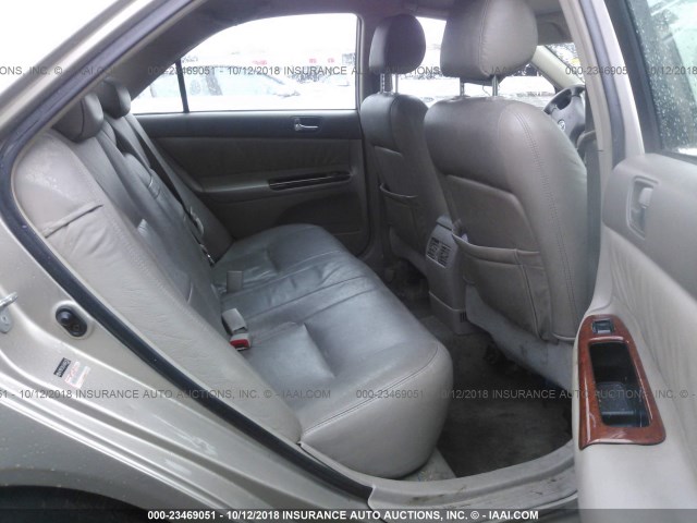 4T1BE32K34U864285 - 2004 TOYOTA CAMRY LE/XLE/SE TAN photo 8