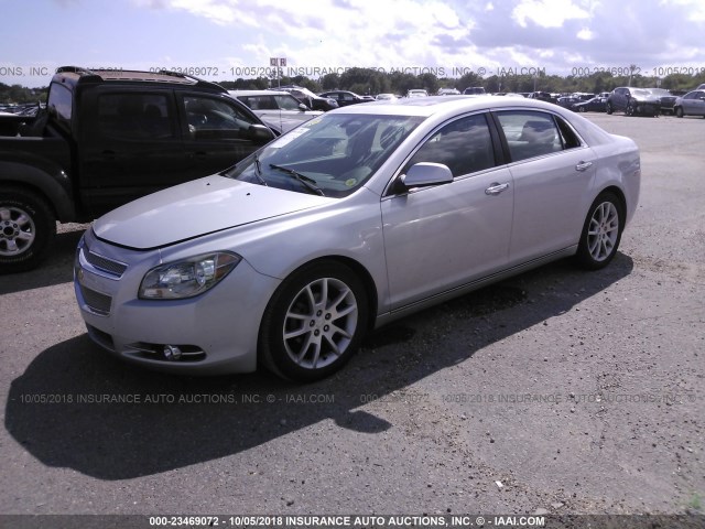 1G1ZG5E71CF153390 - 2012 CHEVROLET MALIBU LTZ 银色 照片 2