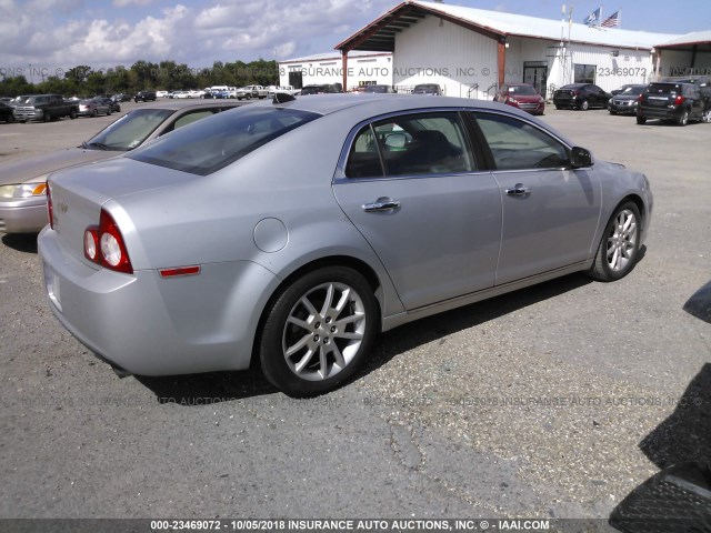 1G1ZG5E71CF153390 - 2012 CHEVROLET MALIBU LTZ 银色 照片 4