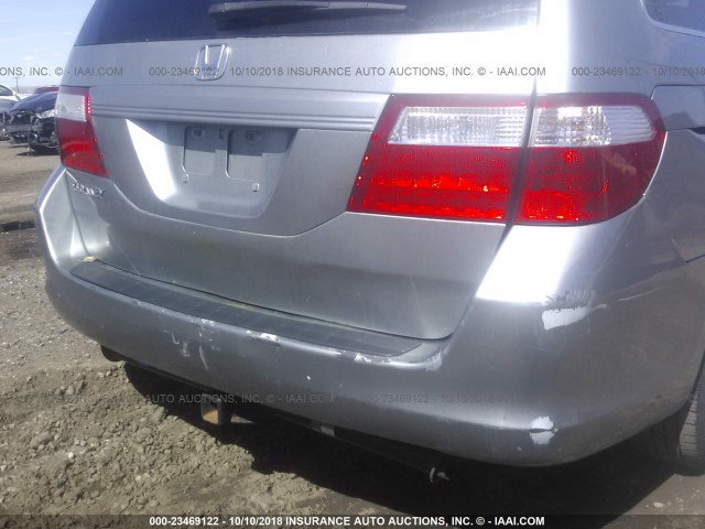 5FNRL38647B089995 - 2007 HONDA ODYSSEY EXL SILVER photo 6