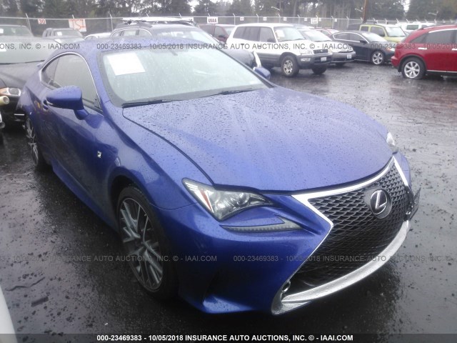 JTHSE5BC6F5005549 - 2015 LEXUS RC 350 BLUE photo 1