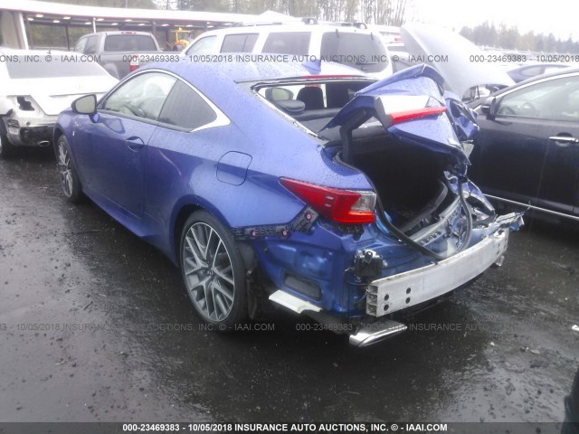 JTHSE5BC6F5005549 - 2015 LEXUS RC 350 BLUE photo 3