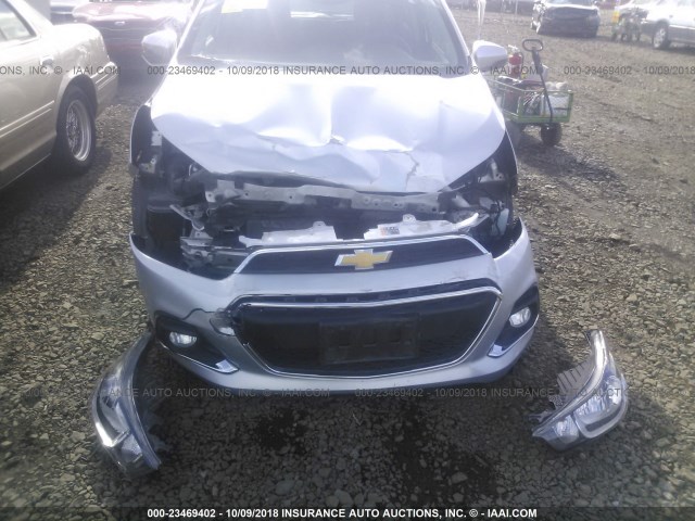 KL8CD6SA2HC732272 - 2017 CHEVROLET SPARK 1LT SILVER photo 6