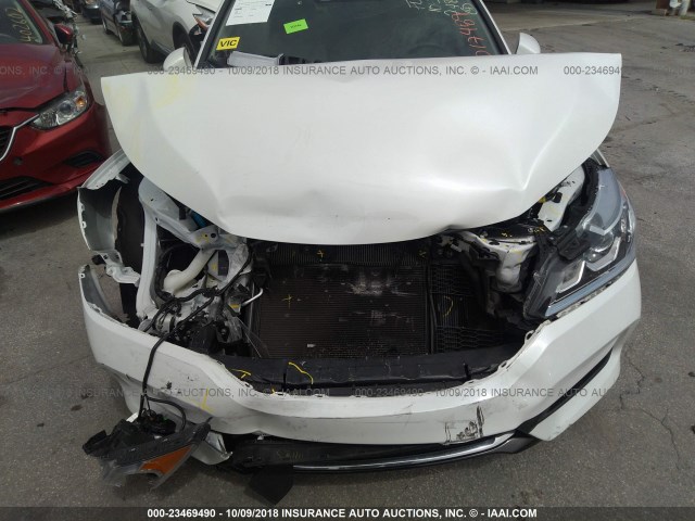 JHMCR6F57HC017489 - 2017 HONDA ACCORD HYBRID/EXL WHITE photo 6