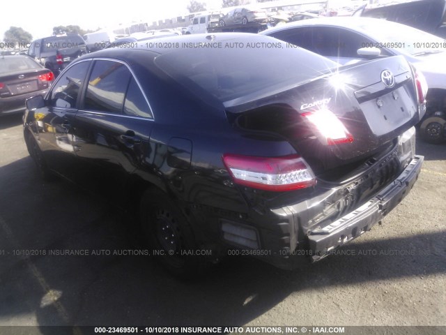 4T1BF3EK9BU191072 - 2011 TOYOTA CAMRY SE/LE/XLE BLACK photo 3
