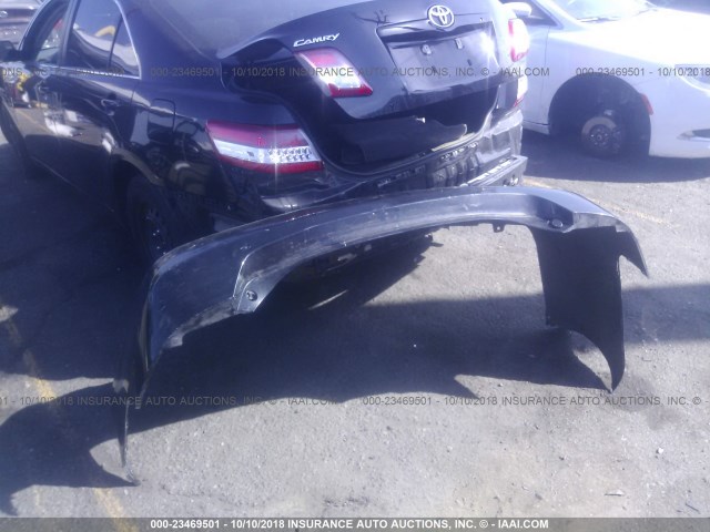 4T1BF3EK9BU191072 - 2011 TOYOTA CAMRY SE/LE/XLE BLACK photo 6