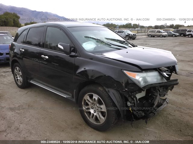 2HNYD28317H523495 - 2007 ACURA MDX TECHNOLOGY BLACK photo 1