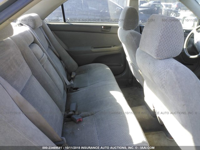 4T1BE32K02U593344 - 2002 TOYOTA CAMRY LE/XLE/SE GRAY photo 8