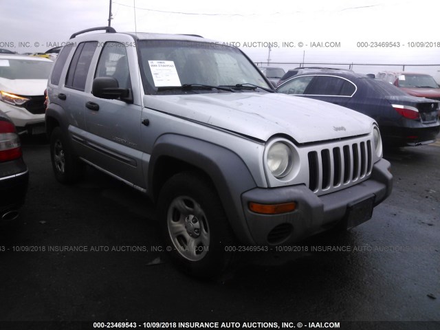 1J4GL48K13W608088 - 2003 JEEP LIBERTY SPORT/FREEDOM SILVER photo 1