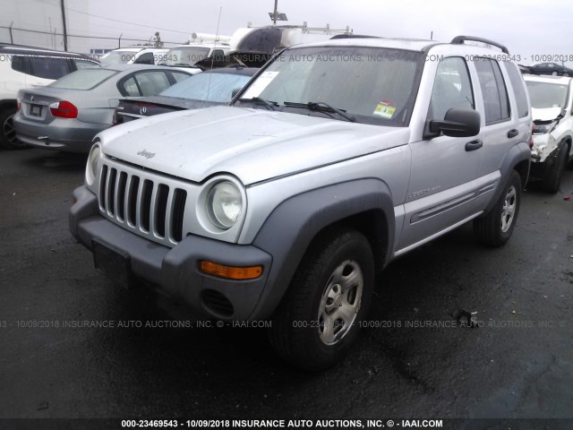 1J4GL48K13W608088 - 2003 JEEP LIBERTY SPORT/FREEDOM SILVER photo 2