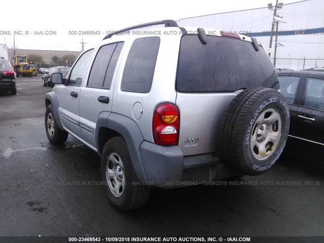 1J4GL48K13W608088 - 2003 JEEP LIBERTY SPORT/FREEDOM ვერცხლისფერი ფოტო 3