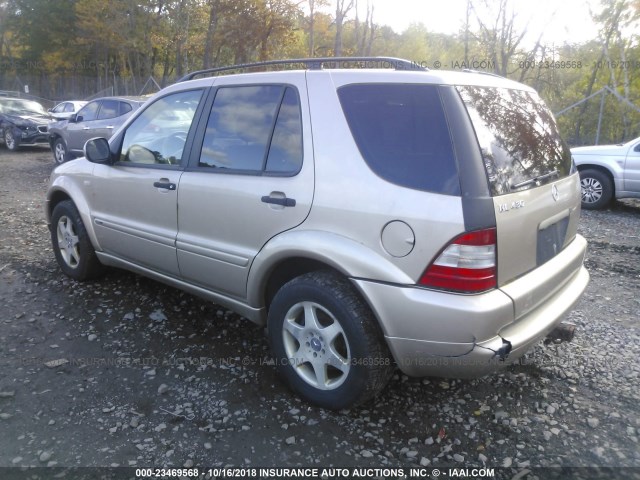 4JGAB72E81A243787 - 2001 MERCEDES-BENZ ML 430 GOLD photo 3