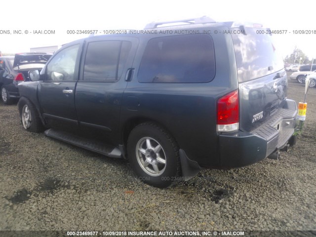 5N1AA08B44N734555 - 2004 NISSAN ARMADA SE/LE GREEN photo 3