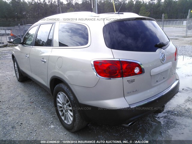 5GAER23768J268154 - 2008 BUICK ENCLAVE CXL TAN photo 3