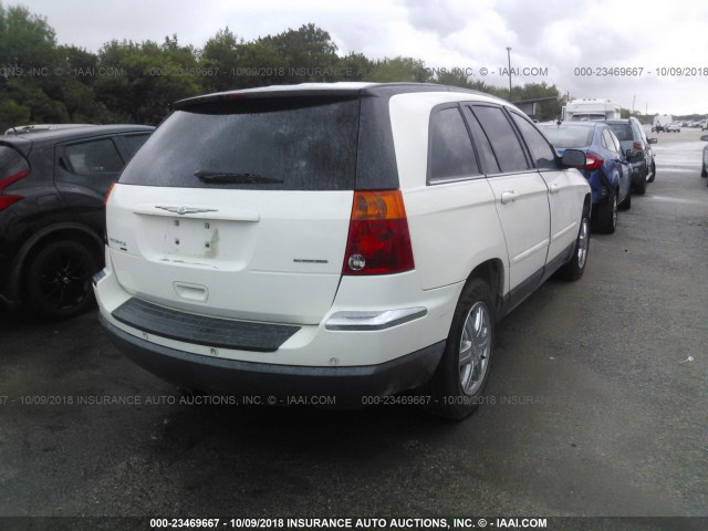 2C8GF68495R244572 - 2005 CHRYSLER PACIFICA TOURING WHITE photo 4