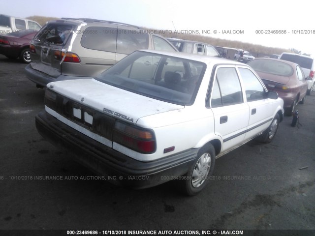 1NXAE94A8LZ144126 - 1990 TOYOTA COROLLA DLX WHITE photo 4