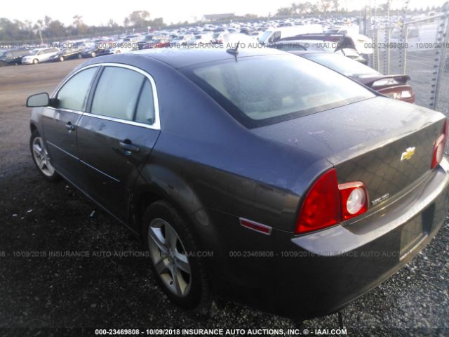 1G1ZB5E1XBF167006 - 2011 CHEVROLET MALIBU LS 灰色 照片 3