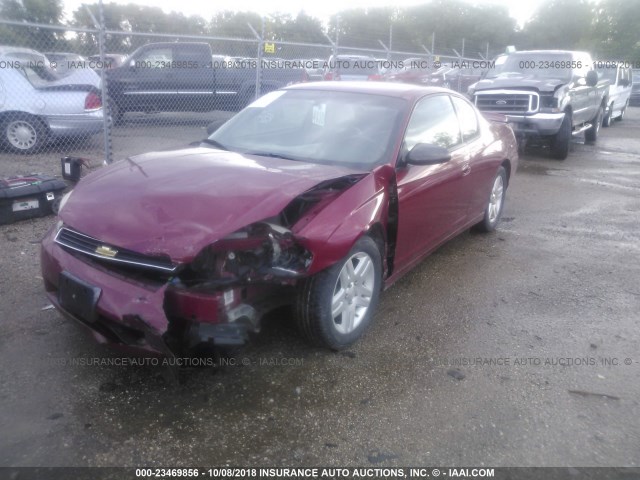 2G1WN151869387617 - 2006 CHEVROLET MONTE CARLO LTZ MAROON photo 2