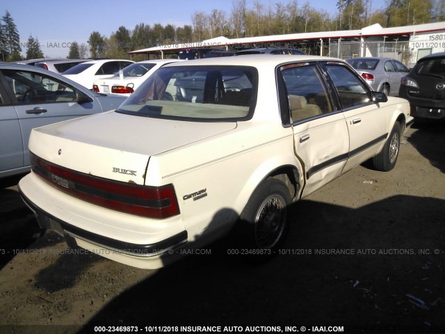 3G4AL54N3LS607842 - 1990 BUICK CENTURY LIMITED WHITE photo 4