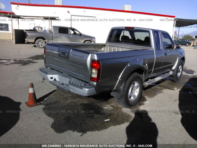 1N6ED26Y11C369742 - 2001 NISSAN FRONTIER KING CAB XE/KING CAB SE SILVER photo 4