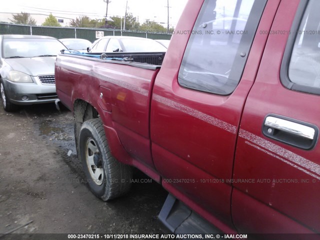 4TAVN13D7RZ271864 - 1994 TOYOTA PICKUP 1/2 TON EXTRA LONG WHEELBASE DX RED photo 6