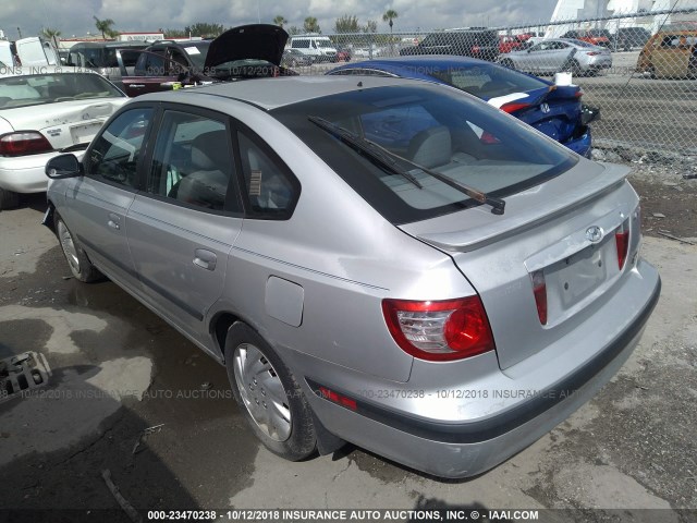 KMHDN56DX5U145388 - 2005 HYUNDAI ELANTRA GLS/GT SILVER photo 3