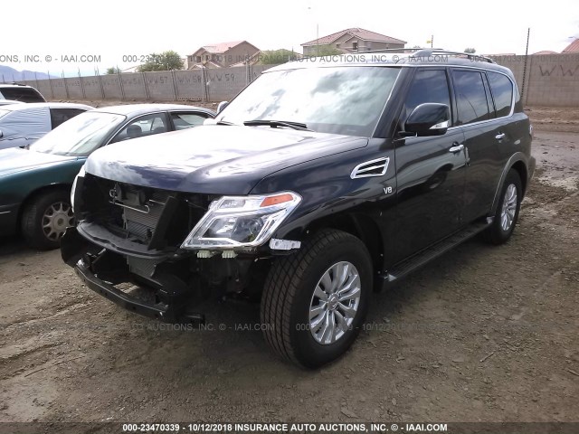 JN8AY2ND9H9002698 - 2017 NISSAN ARMADA SV/SL/PLATINUM BLUE photo 2